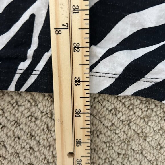 IBKUL Animal Print Collar Short Sleeve Dress White/Black Golf Zebra SZL UPF 50+ - Picture 8 of 8